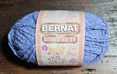Bernat BABY STRETCH Yarn🧶Color: PURPLE PING PONG🧶1.8 & 2.8oz.🧶SOLD PER SKEIN - Image 1 of 2