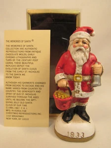Vintage Memories of Santa Claus Collection Ornament 1933 Don Warning Creator  - Bild 1 von 2
