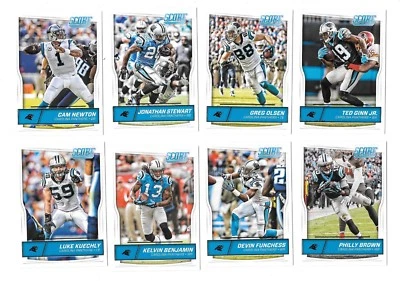 2016 SCORE NFL FOOTBALL CAROLINA PANTHERS TEAM SET (14),3 RC'S,NEWTON,OLSEN,CASH - Image 1 of 2