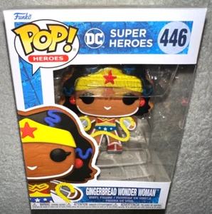 FUNKO POP GINGERBREAD WONDERWOMAN #446 DC SUPER HEROES **NEW** - Picture 1 of 9