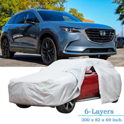 For Mazda CX-9 Full Car Cover All Weather Water UV Dust Proof 6-Layers + Zipper - Image 1 of 4