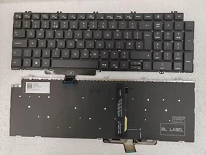 UK backlit keyboard for Dell Precision 3560 3561 3570 3571 3581 7670 7680 - Afbeelding 1 van 1