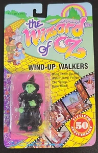 Wicked Witch 1988 50th Anniversary Wizard Of Oz Wind-Up Walkers On Card NOS - Picture 1 of 9
