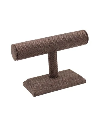 Brazalete organizador de joyas vintage barra en T soporte marrón oscuro Foto 1 de 2