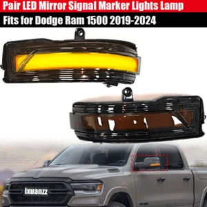 Paar Smoked Außenspiegel Spiegelblinker Licht Blinker Für Dodge RAM 1500 2019-22 - Bild 1 von 6
