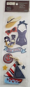 Recollections BON VOYAGE Dimensional Stickers - 10 pcs - Picture 1 of 2