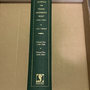Mapping The Transmississippi West, 1540-1861 by Carl I.Wheat Vol 1&2 - Picture 1 of 5