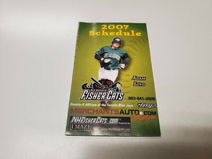 RS20 New Hampshire Fisher Cats 2007 Minor Baseball Pocket Schedule - Runner