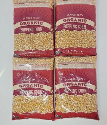 4-Pack Trader Joe's Popcorn 7 lb Trader Joes Organic Popping Corn Kernels Bags - Image 1 of 3
