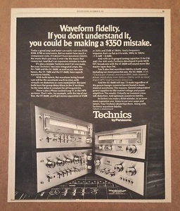 Vintage Music - Technics By Panasonic - SU-7600 SU-8600 Amps & Tuners - 1976 AD - Picture 1 of 1