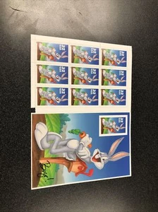 US 3138 Bugs Bunny No Die Cut On Right - Missing Small Piece At The Bottom. - Picture 1 of 6