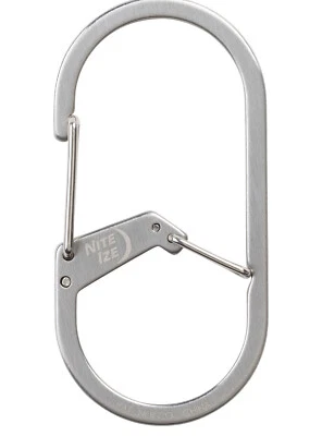 Mosquetón de doble cámara de acero inoxidable Nite Ize serie G Foto 1 de 2