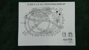 LIONEL D-0205 DEALER DISPLAY 4' x 6' HO OPERATING LAYOUT INSTRUCTION PHOTOCOPY - Picture 1 of 5