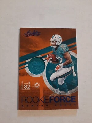 2016 Panini Absolute - Rookie Force Materials Blue #25 Kenyan Drake (MEM, RC) - Image 1 of 2