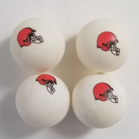 Cleveland Browns Ping Pong Ball Lot of 4 Cover