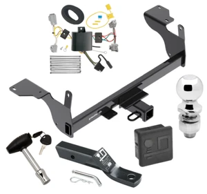 Trailer Tow Hitch For 14-17 Volvo XC60 Deluxe Package w/ Wiring & 2" Ball & Lock - Picture 1 of 12