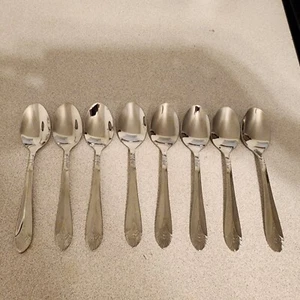 Acopa Monaca 18/8  Stainless Steel Set of 8 Teaspoons 6 1/4" *NICE CONDITION* - Picture 1 of 11