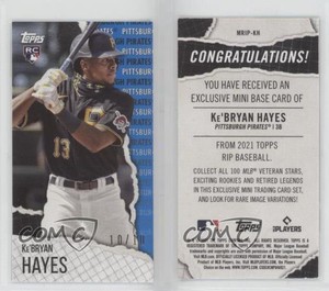 2021 Topps Rip Mini Blue /10 Ke'Bryan Hayes #MRIP-KH Rookie RC