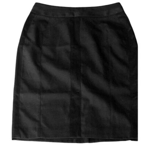 Ann Taylor Womens Skirt Black Size 0 Pencil Tuxedo Wool Blend Lined - Picture 1 of 4