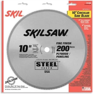 Skil 10" 200 teeth plywood/paneling saw blade steel - Arbor size of 5/8" - Picture 1 of 1