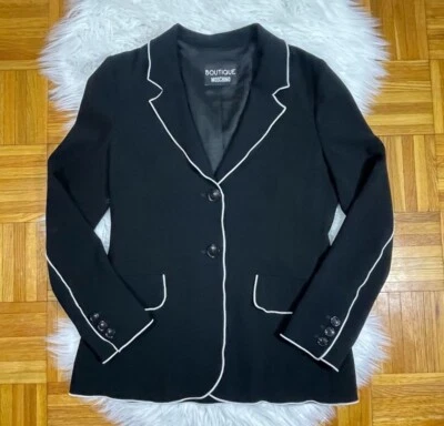 Blazer MOSCHINO blanco y negro talla 8 Foto 1 de 4