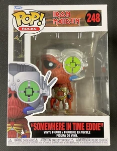 SOMEWHERE IN TIME EDDIE Funko Pop Rocks 248 Iron Maiden w/ Protector - Picture 1 of 7