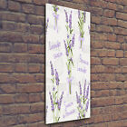 Wand-Bild Kunstdruck aus Acryl-Glas Hochformat 50x125 Lavendel