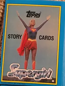 Juego de 44 pegatinas/tarjetas topps 1984 de Helen Slater de SUPERGIRL la película - Imagen 1 de 6