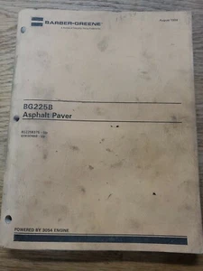 Barber-Greene BG225B Asphalt Paver August 1994 1R-1421-M4 - Picture 1 of 4