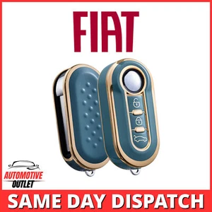 FUNDA LLAVERO 3 BOTONES AZUL PARA FIAT 500 DUCATO DOBLO PUNTO PANDA BRAVO - Imagen 1 de 9