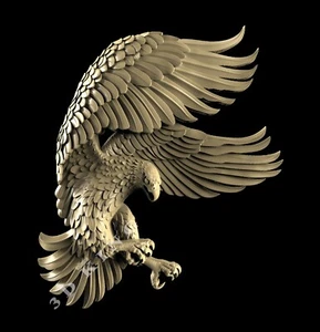 Modelo 3D STL FLYING EAGLE2 para impresora enrutador CNC grabadora talla aspire cámara artística - Imagen 1 de 1