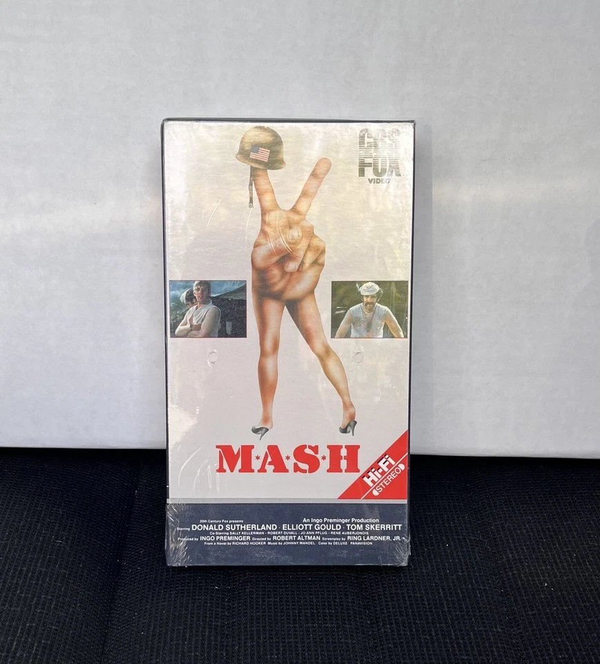 Factory Sealed M*A*S*H Original Vintage "MASH" VHS Tape with CBS/FOX Watermarks - Image 1 of 2