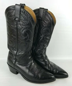 Amazonas Boots Mens Size 8.5D USA 16105 Black Ortho Western Cowboy - Picture 1 of 12