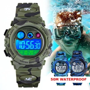 Orologi Sportivi Mimetici Militari Impermeabili Data Digitale Ragazza Biy Orologio da polso - Foto 1 di 15
