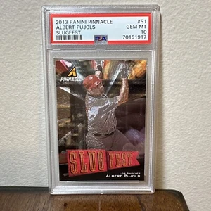 Albert Pujols - 2013 Panini Pinnacle Slugfest  Insert PSA 10 HOF! - Picture 1 of 2