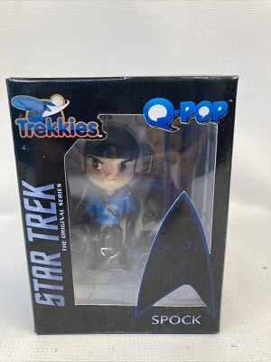 Figura de Star Trek TOS Spock Q-Pop Leonard Nimoy firmada por Mohammed Haque nueva en caja Foto 1 de 4