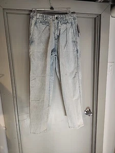 VINTAGE Liz Wear Jeans 8P Super High Rise Mom Pleated Taper 80s 90s Retro Y2k - Picture 1 of 8