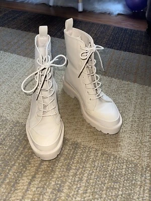 ZARA Ankle Platform Combat Boots Size 7.5 - Image 1 of 4