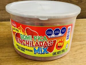 Hot Chilli gummy Mix Gomitas Enchilados Mix spicy candy  Of Spicy Gummy 2.42 Lbs