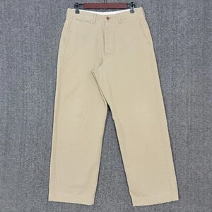 Edwin Pants Mens 30x29 Tan Khaki Relaxed Fit Straight Leg Button Fly 505 B Chino - Picture 1 of 15