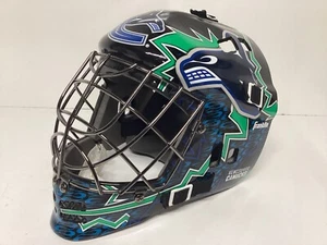 Vancouver Canucks Goalie Face Mask Helmet Kids Size Franklin GFM 100 NHL Vintage - Picture 1 of 8