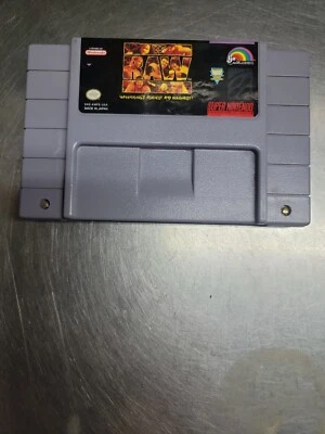 WWF Raw (Super Nintendo Entertainment System, 1994) Game Cartridge Only SNES  - Image 1 of 3