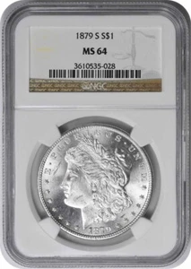 Dólar de plata Morgan 1879-S MS64 NGC - Imagen 1 de 2