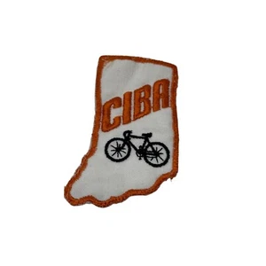 Vtg 1977 Bicycle Patch CIBA Central Indiana Bicycling Assoc. Cycling State - Picture 1 of 2