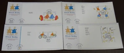 Greece 2003 Olympic Mascots Blocks Set FDC Large Envelope - Image 1 of 2