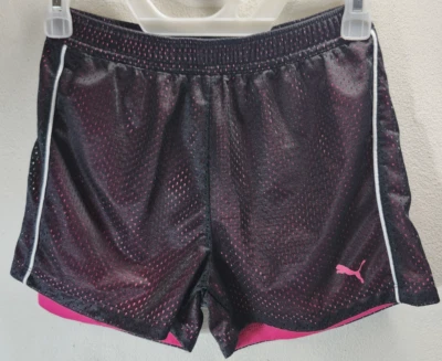 Pantalones cortos deportivos negros Puma para niñas talla XL 16 Foto 1 de 4