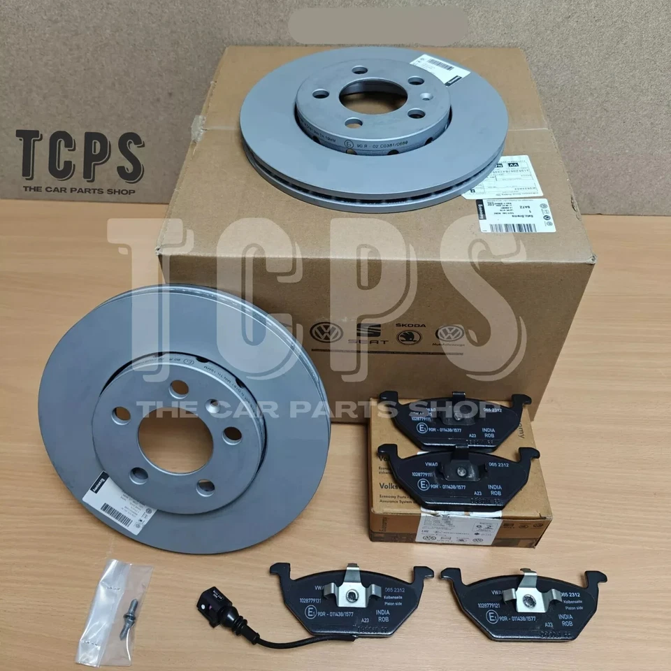 FOR VW POLO 1.0 1.2 1.4 TSI MK5 GENUINE REAR BRAKE DISCS 232MM & PADS - Image 1 of 1