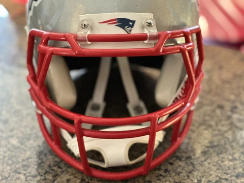 New England Patriots football helmet NFL Full Size XL Authentic / Rep Cover