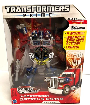 Hasbro Transformers 2011 Prime Weaponizer Optimus Prime Action nunca abierto Foto 1 de 4