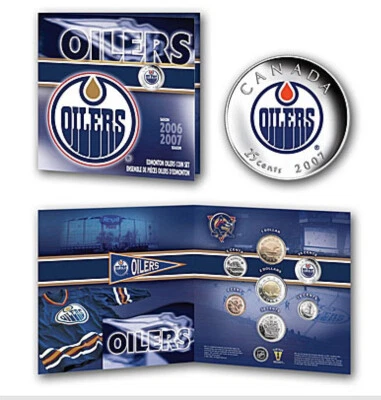 2006/2007 SEASON EDMONTON OILERS COIN SET - Image 1 of 4